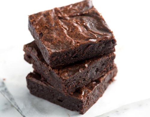 Stack of brownies