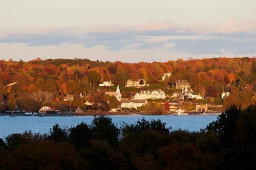 Ephraim during a falltime sunset.